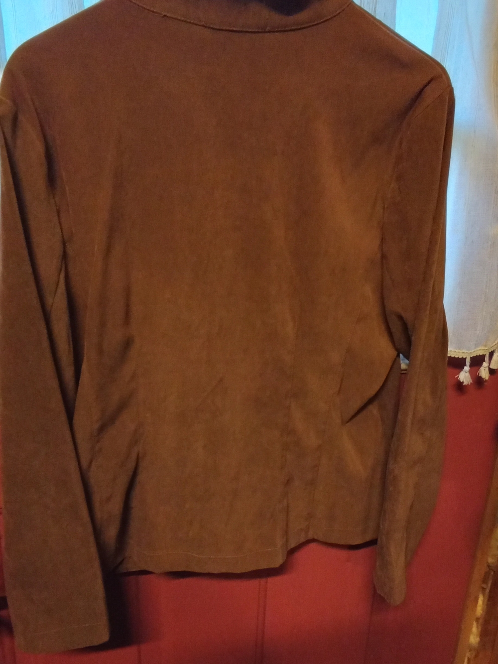 Notations Brown Lightweight Suede-Texture Jacket